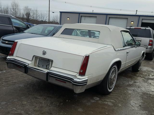 1G6AL6786EE661636 - 1984 CADILLAC ELDORADO B WHITE photo 4