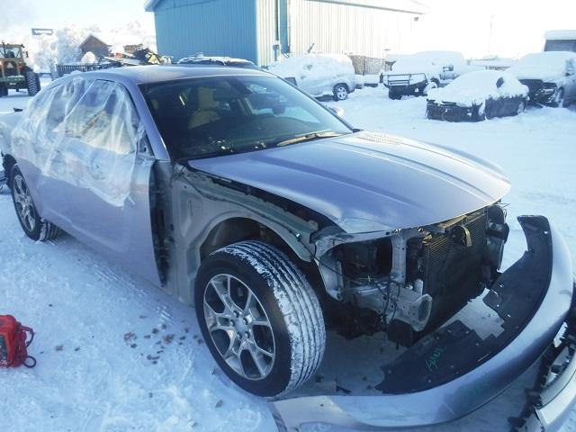 2C3CDXFG8FH785505 - 2015 DODGE CHARGER SE SILVER photo 1