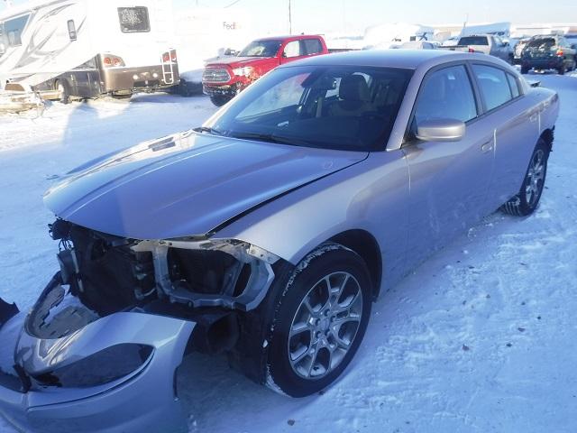 2C3CDXFG8FH785505 - 2015 DODGE CHARGER SE SILVER photo 2