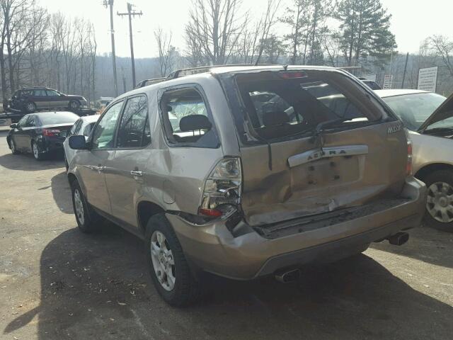 2HNYD18954H513837 - 2004 ACURA MDX TOURIN TAN photo 3