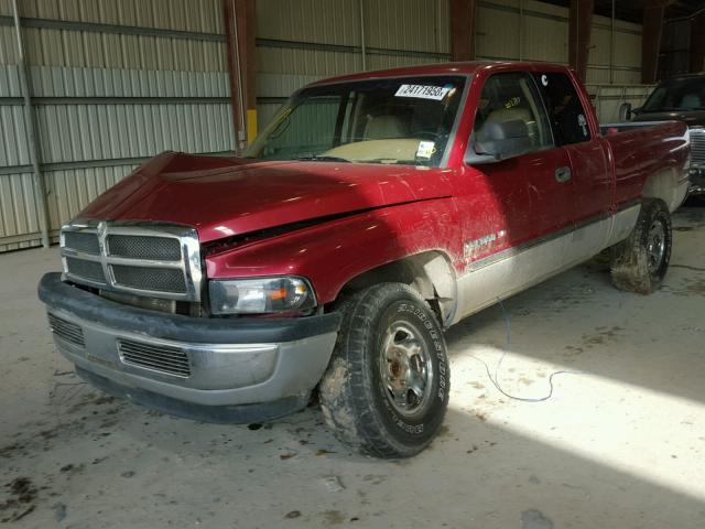 3B7HF13Z5XM523281 - 1999 DODGE RAM 1500 RED photo 2