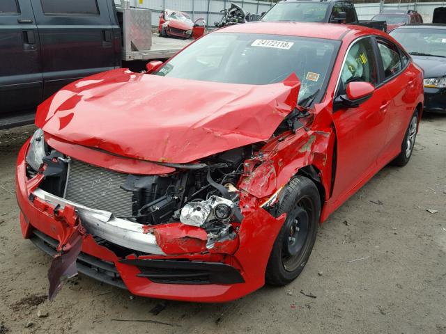 2HGFC2F5XHH501437 - 2017 HONDA CIVIC LX RED photo 2