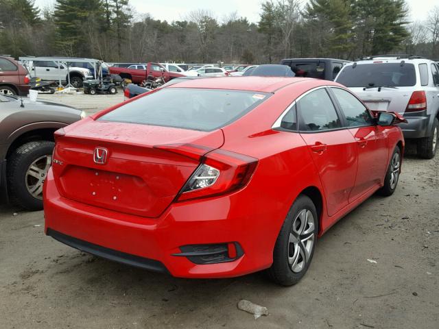 2HGFC2F5XHH501437 - 2017 HONDA CIVIC LX RED photo 4