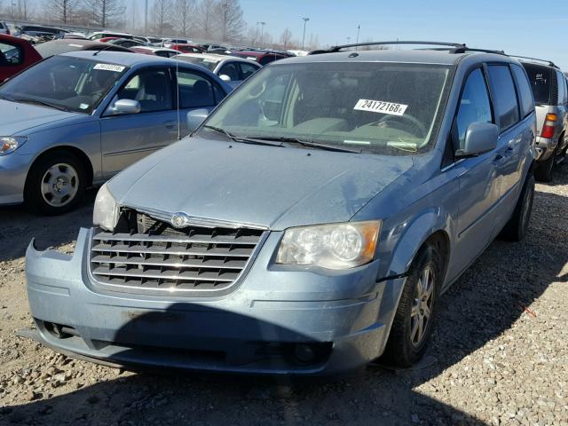 2A8HR54P28R675940 - 2008 CHRYSLER TOWN & COU BLUE photo 2