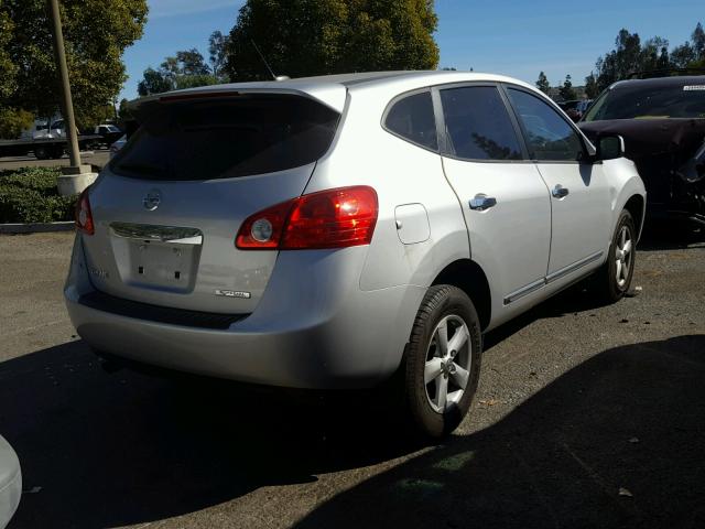 JN8AS5MT4DW518488 - 2013 NISSAN ROGUE S SILVER photo 4