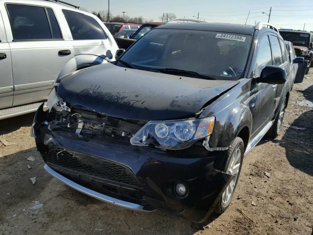 JA4LT31W98Z012870 - 2008 MITSUBISHI OUTLANDER BLACK photo 2