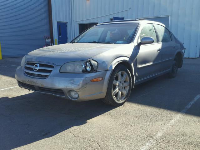 JN1DA31A22T323431 - 2002 NISSAN MAXIMA GLE GRAY photo 2