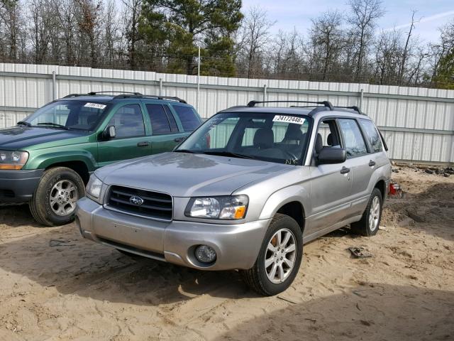 JF1SG65655G715476 - 2005 SUBARU FORESTER 2 SILVER photo 2