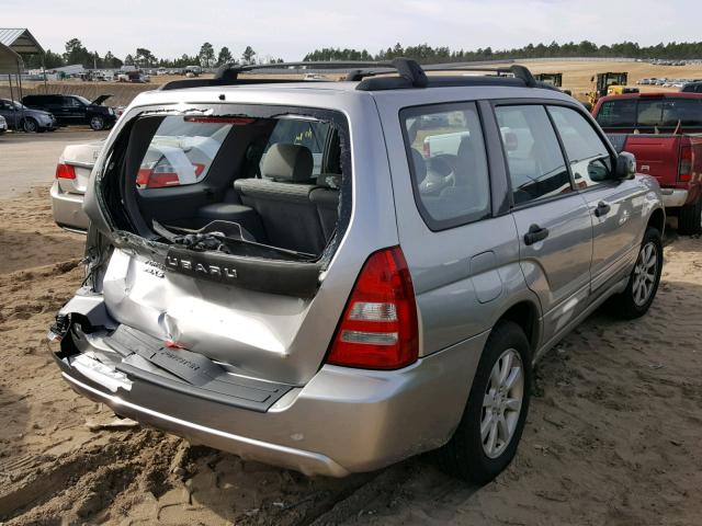 JF1SG65655G715476 - 2005 SUBARU FORESTER 2 SILVER photo 4