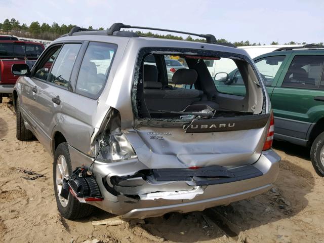 JF1SG65655G715476 - 2005 SUBARU FORESTER 2 SILVER photo 9