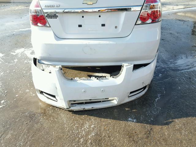 KL1TD5DE3BB233437 - 2011 CHEVROLET AVEO LS WHITE photo 9