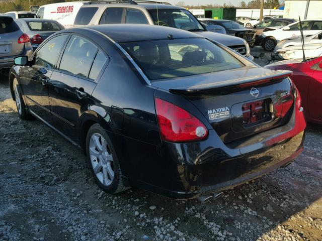 1N4BA41EX7C830829 - 2007 NISSAN MAXIMA SE BLACK photo 3