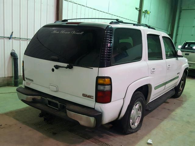 1GKEK13T35J245781 - 2005 GMC YUKON WHITE photo 4