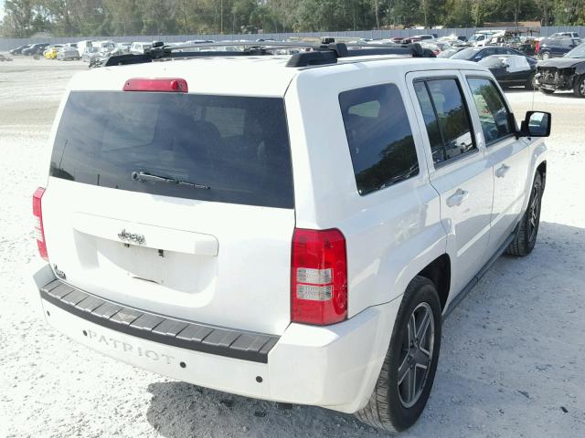 1J4NT2GBXAD530108 - 2010 JEEP PATRIOT SP WHITE photo 4