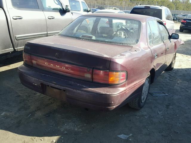 4T1SK12E5NU016434 - 1992 TOYOTA CAMRY LE RED photo 4
