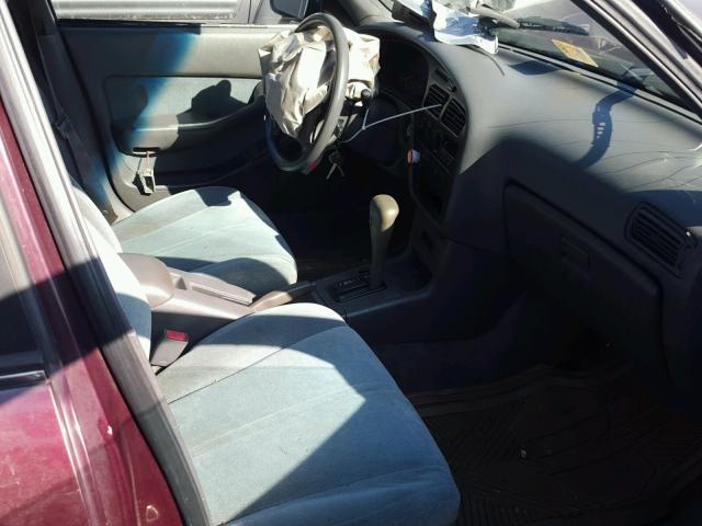 4T1SK12E5NU016434 - 1992 TOYOTA CAMRY LE RED photo 5