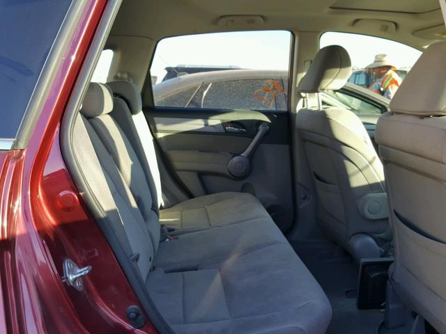 JHLRE38508C052901 - 2008 HONDA CR-V EX BURGUNDY photo 6