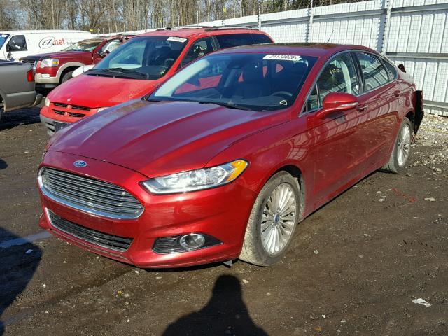 3FA6P0K93FR211144 - 2015 FORD FUSION TIT RED photo 2