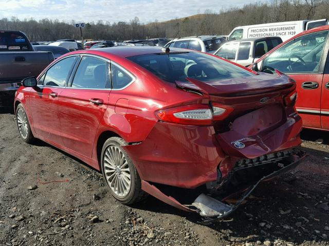 3FA6P0K93FR211144 - 2015 FORD FUSION TIT RED photo 3