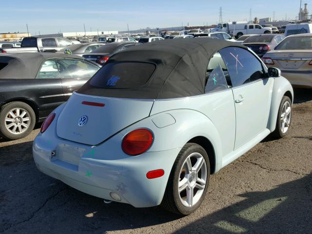 3VWCD31Y95M306932 - 2005 VOLKSWAGEN NEW BEETLE 蓝色 照片 4
