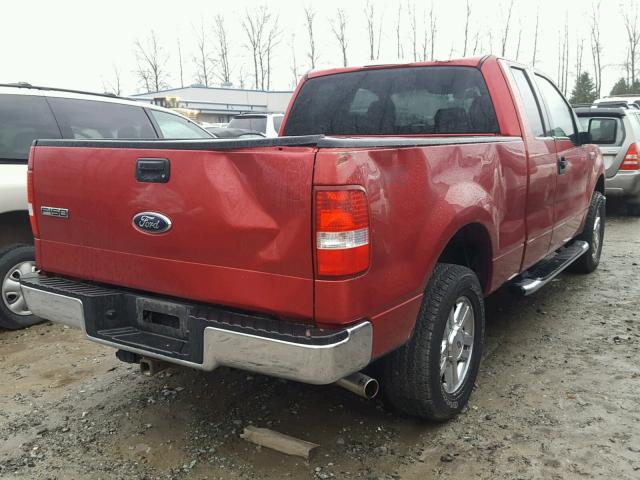 1FTPX14V88FA76032 - 2008 FORD F150 RED photo 4