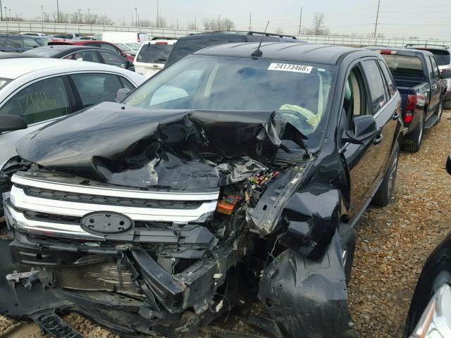 2FMDK4KCXDBB95521 - 2013 FORD EDGE LIMIT BLACK photo 2