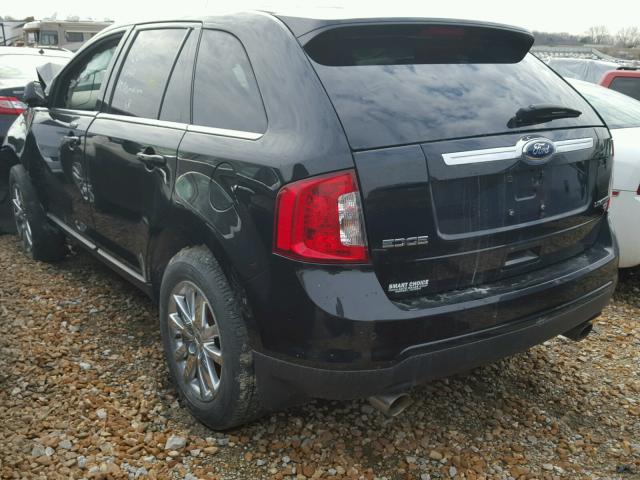 2FMDK4KCXDBB95521 - 2013 FORD EDGE LIMIT BLACK photo 3