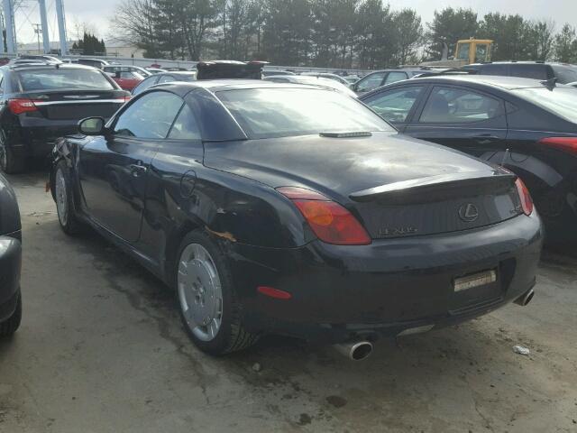 JTHFN48Y130038031 - 2003 LEXUS SC 430 BLACK photo 3