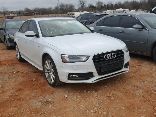 WAUEFAFL8EN002582 - 2014 AUDI A4 PREMIUM WHITE photo 1