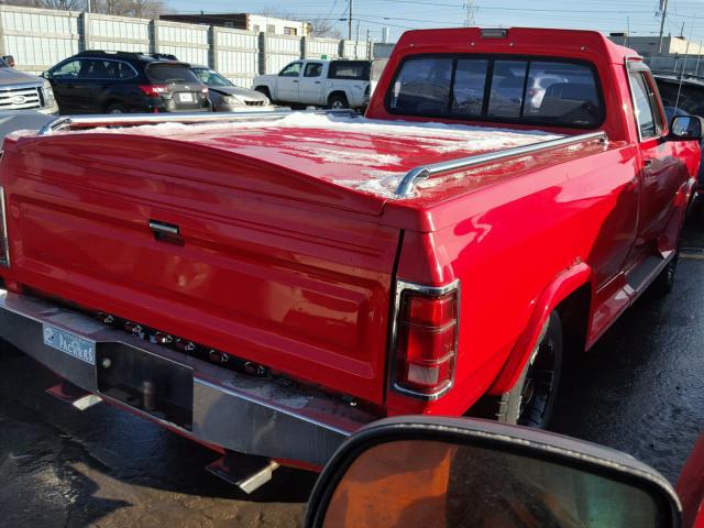 1B7HW14T4HS347052 - 1987 DODGE W-SERIES W RED photo 4