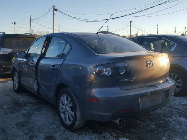 JM1BK32G171639393 - 2007 MAZDA 3 I GRAY photo 3