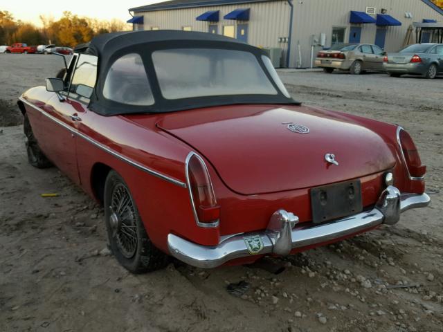 GHN3L73101 - 1966 MGB CONVERTABL RED photo 3