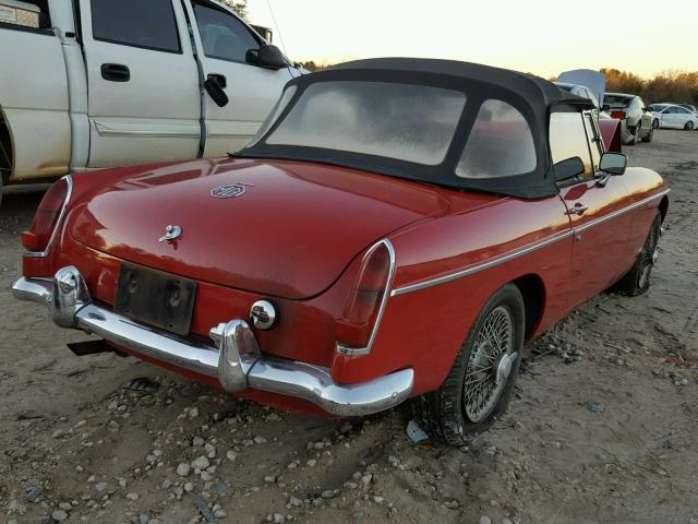 GHN3L73101 - 1966 MGB CONVERTABL RED photo 4