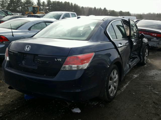 5KBCP3F80AB010328 - 2010 HONDA ACCORD EXL BLUE photo 4