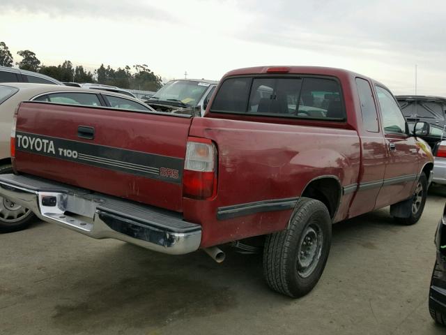 JT4TN14D8W0040644 - 1998 TOYOTA T100 XTRAC BURGUNDY photo 4