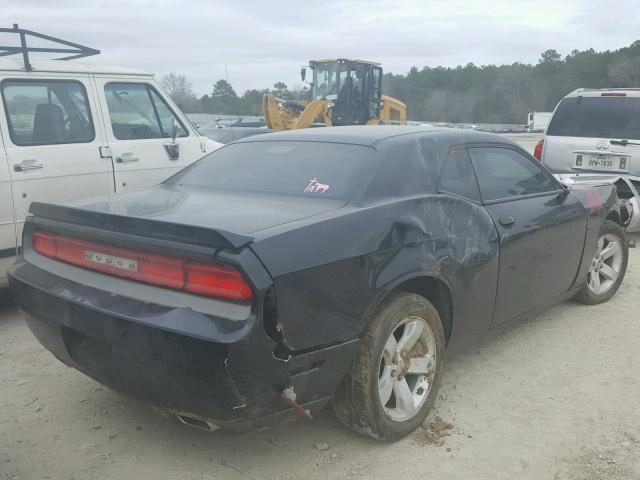 2C3CDYAG4DH645736 - 2013 DODGE CHALLENGER BLACK photo 4