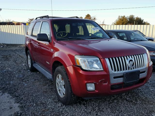 4M2CU81128KJ08430 - 2008 MERCURY MARINER BURGUNDY photo 1