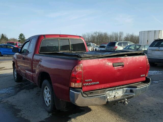 5TETX22NX5Z091122 - 2005 TOYOTA TACOMA ACC RED photo 3