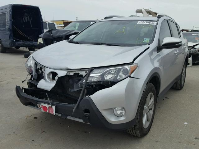 2T3WFREV3DW026210 - 2013 TOYOTA RAV4 XLE SILVER photo 2