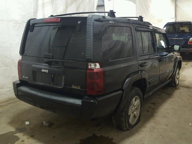 1J8HG48K57C563347 - 2007 JEEP COMMANDER BLACK photo 4