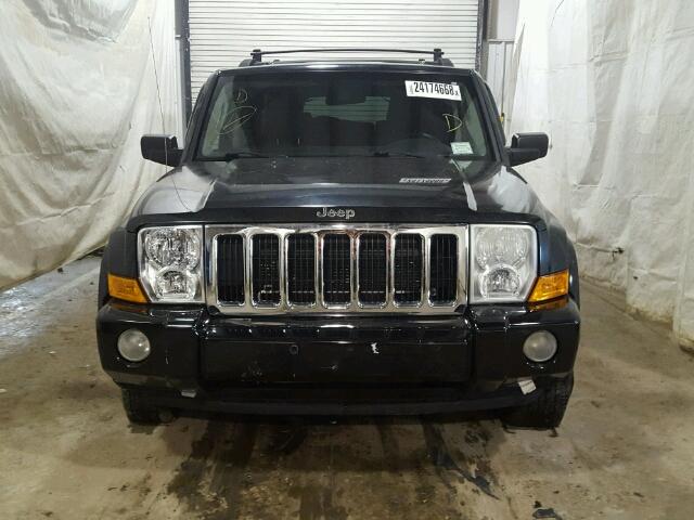 1J8HG48K57C563347 - 2007 JEEP COMMANDER BLACK photo 9