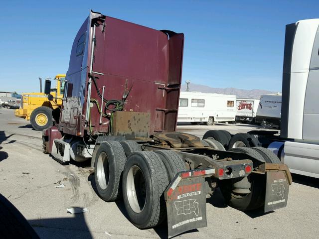 1FUYDSZB4YPA90193 - 2000 FREIGHTLINER CONVENTION MAROON photo 3