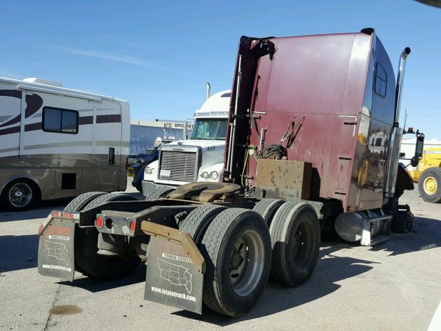 1FUYDSZB4YPA90193 - 2000 FREIGHTLINER CONVENTION MAROON photo 4