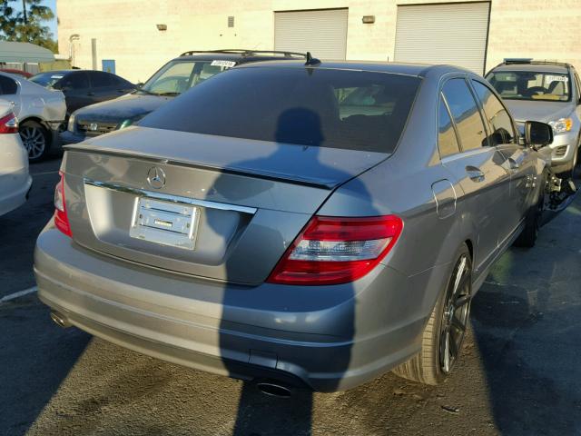 WDDGF56X78F043411 - 2008 MERCEDES-BENZ C 350 GRAY photo 4