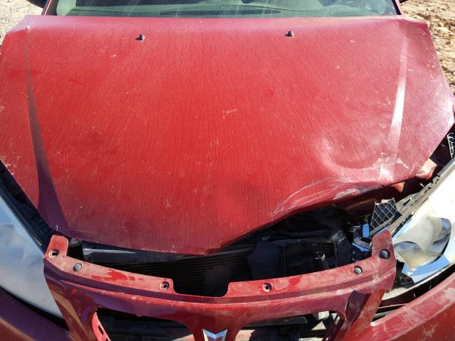 1G2ZG558564272337 - 2006 PONTIAC G6 SE1 RED photo 7