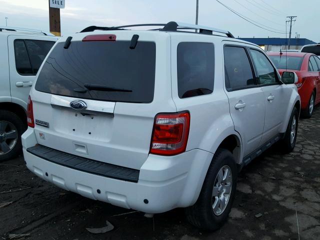 1FMCU0E7XCKC63981 - 2012 FORD ESCAPE LIM WHITE photo 4