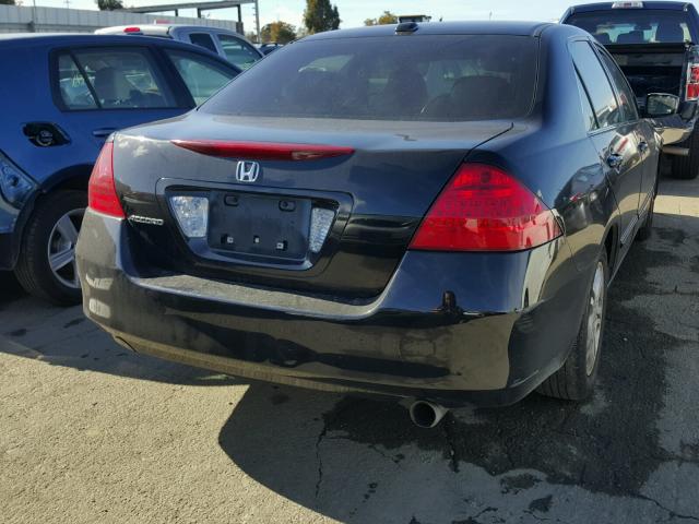 1HGCM56857A060356 - 2007 HONDA ACCORD EX BLACK photo 4