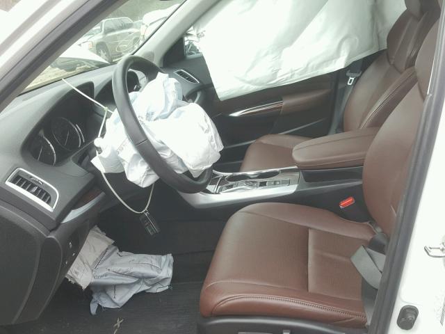 19UUB2F5XFA020674 - 2015 ACURA TLX TECH WHITE photo 5