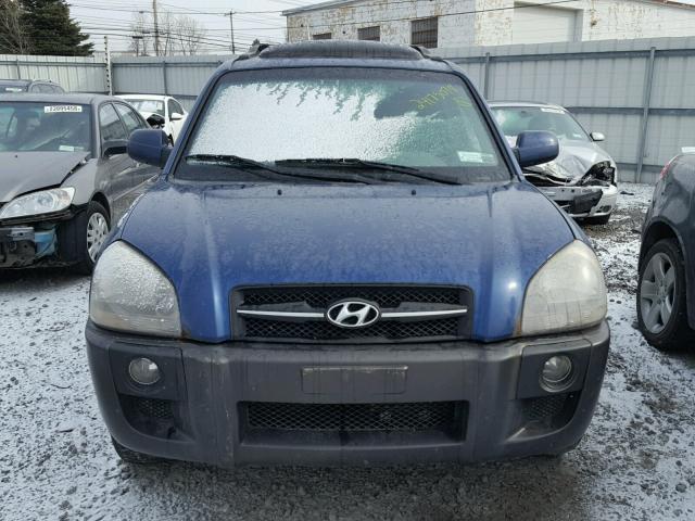 KM8JN72D76U264120 - 2006 HYUNDAI TUCSON GLS BLUE photo 9