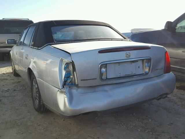 1G6KD57Y63U156761 - 2003 CADILLAC DEVILLE SILVER photo 3